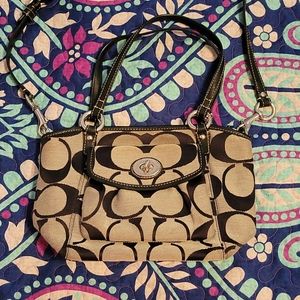 Coach cross body hand bag